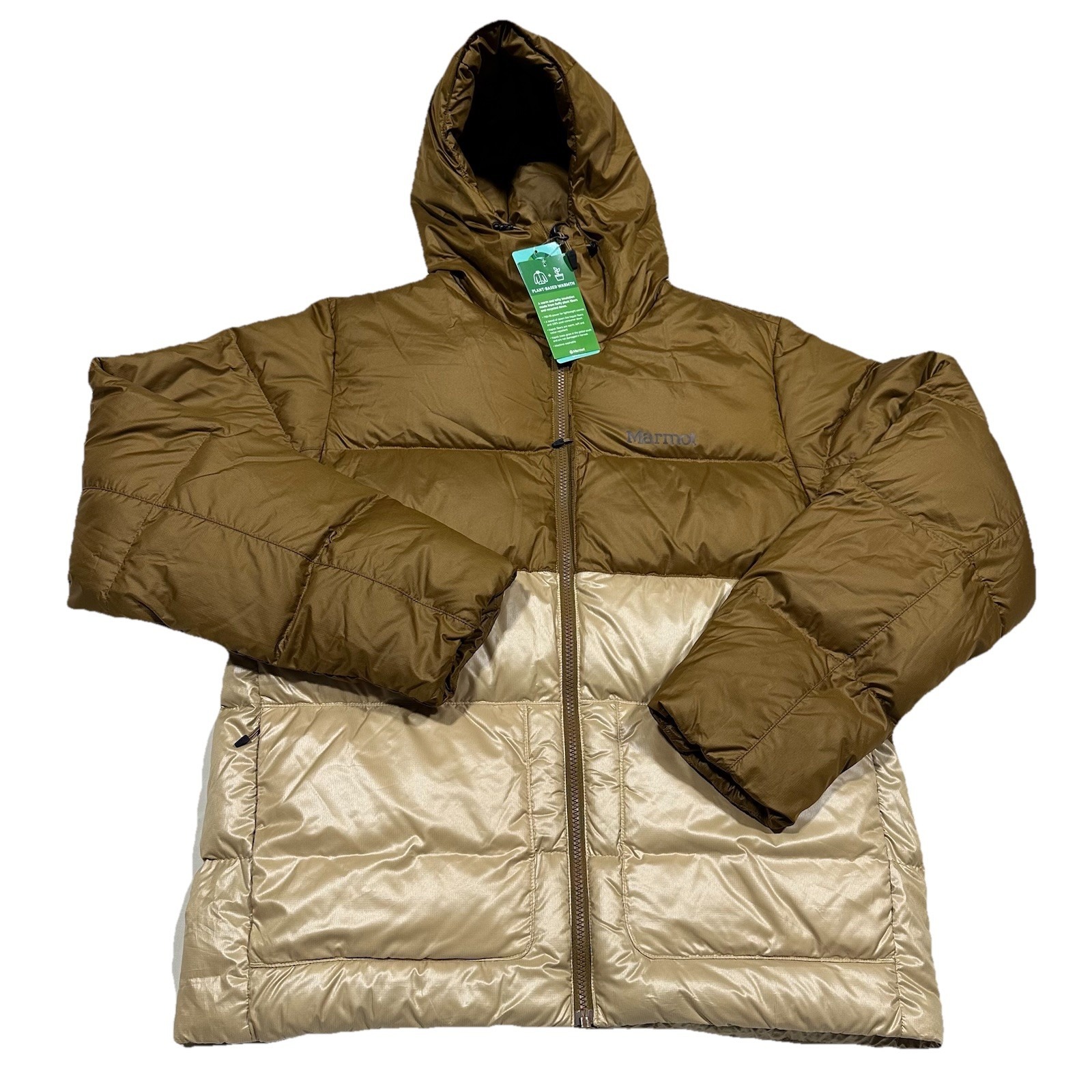 Marmot Guides 700 Down Hoody Mens Xxl Hazel Light Oak Puffer Jacket Coat